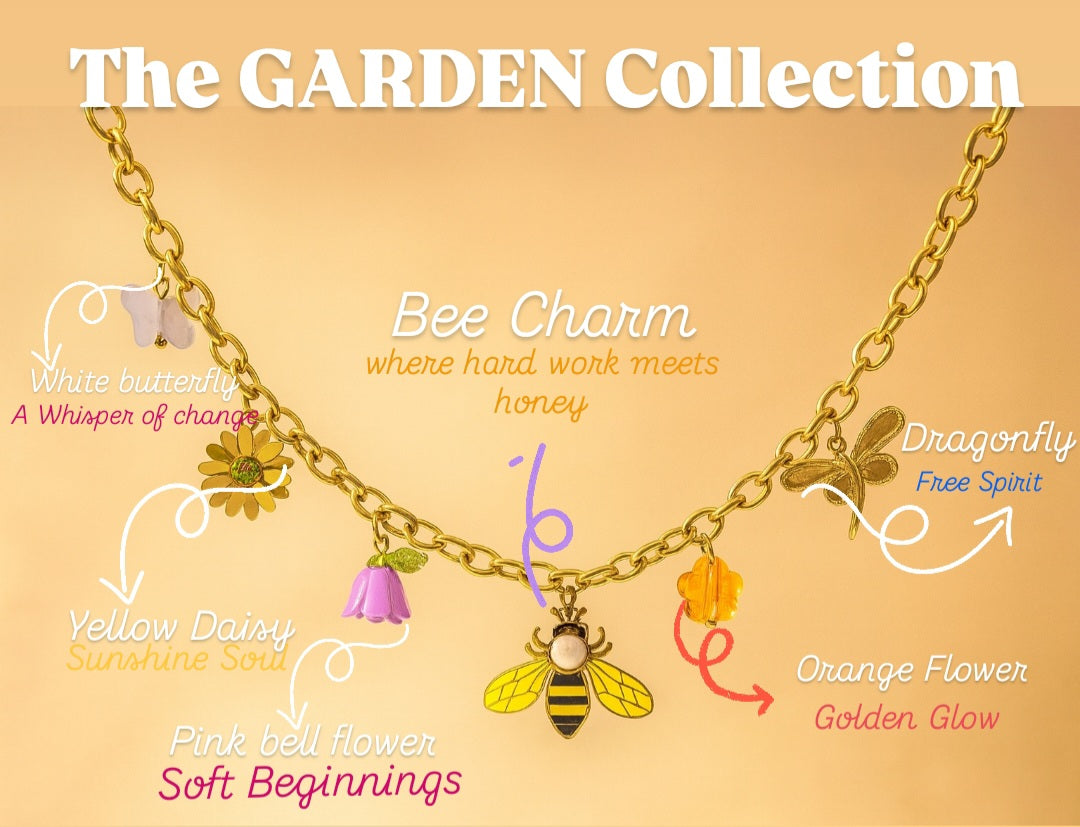 🌸 Golden Garden Charm Necklace