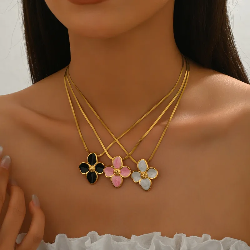 πΈ Elegant Flower Pendant Jewelry Set πΈ