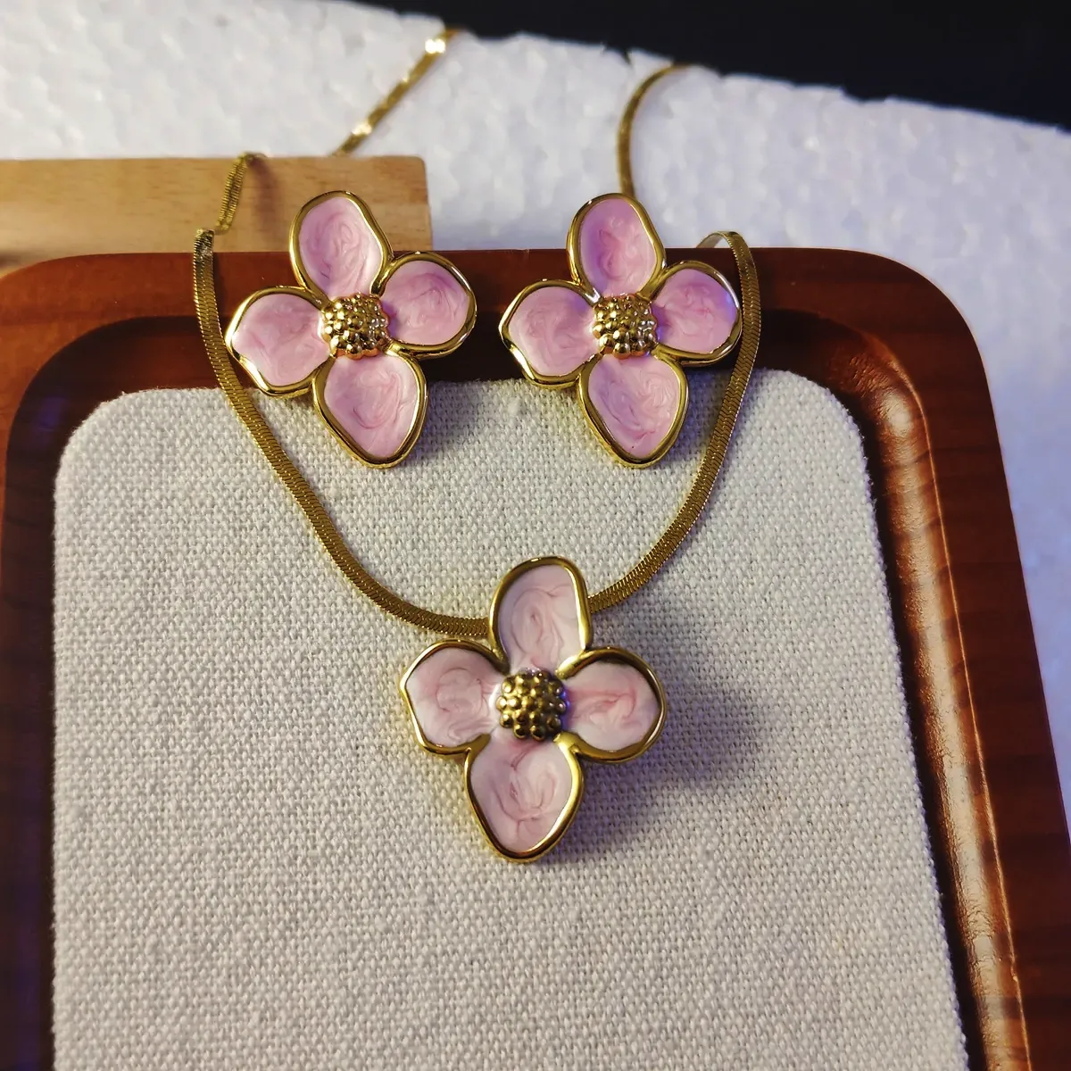 πΈ Elegant Flower Pendant Jewelry Set πΈ
