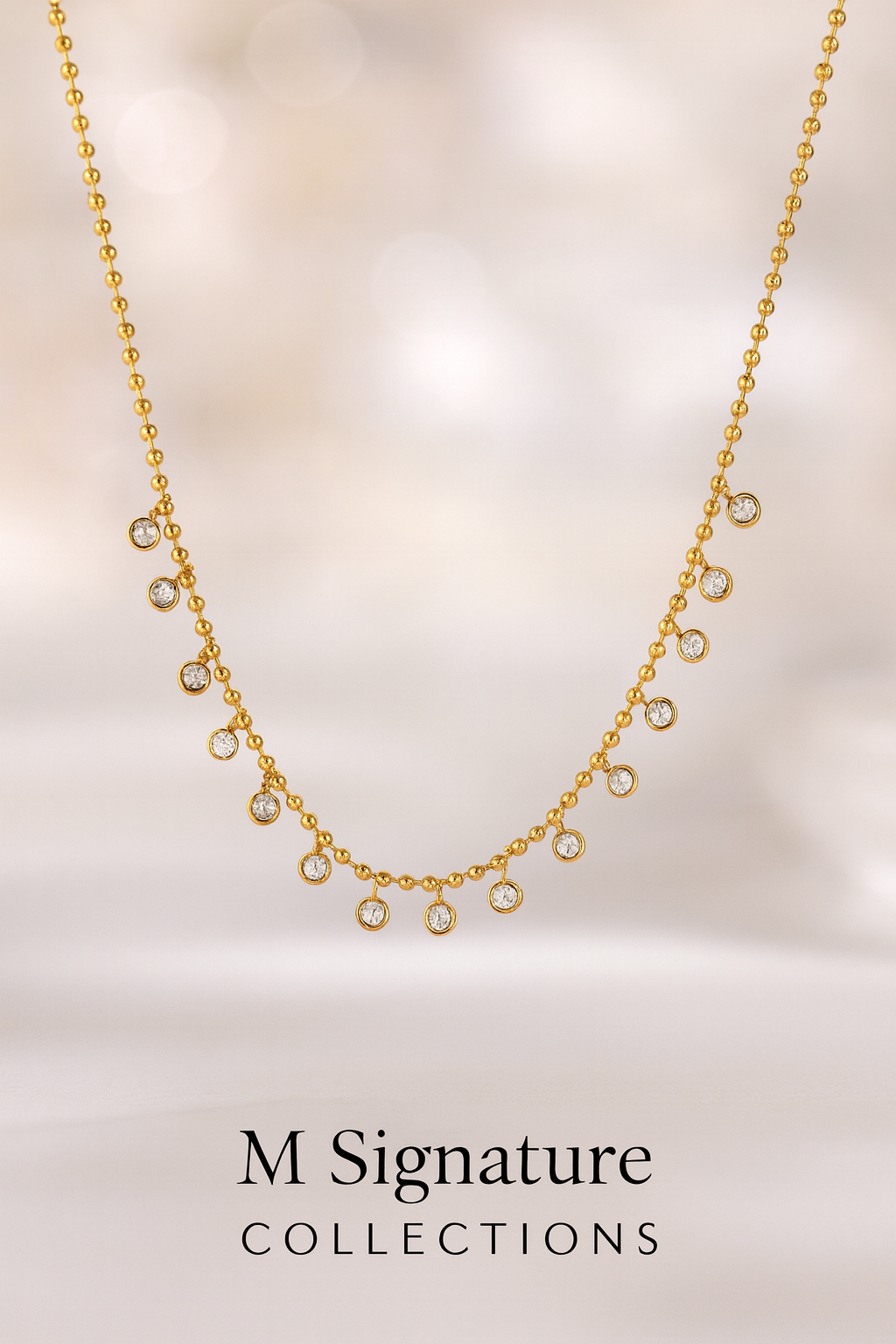 Golden Charm Necklace Collection ✨