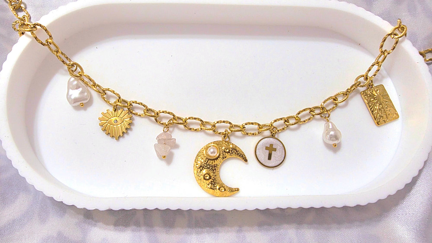 Celestial Faith Charm Necklace