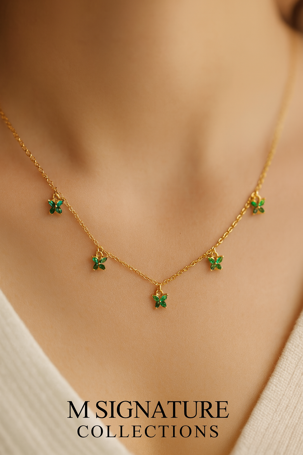 Golden Charm Necklace Collection ✨