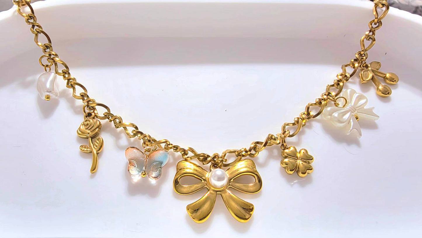 Golden Charm Story bracelet