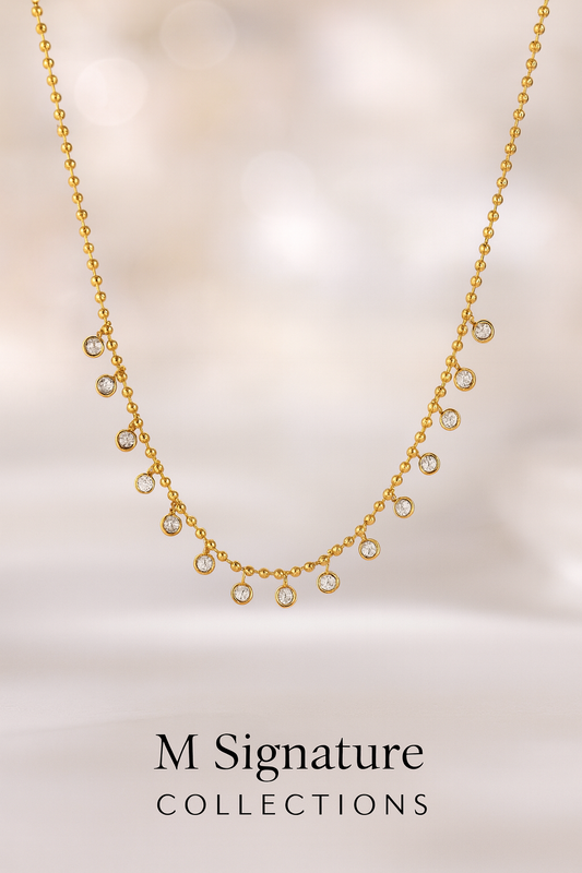 Golden Charm Necklace Collection ✨